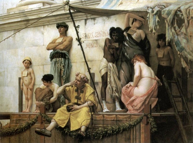 Gustave Boulanger Le march aux esclaves Norge oil painting art